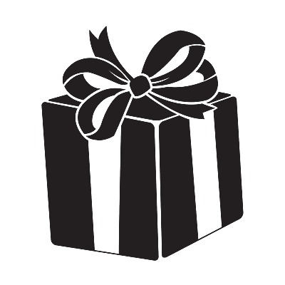 Christmas present vinyl decal craft sticker holiday gift wrapping paper