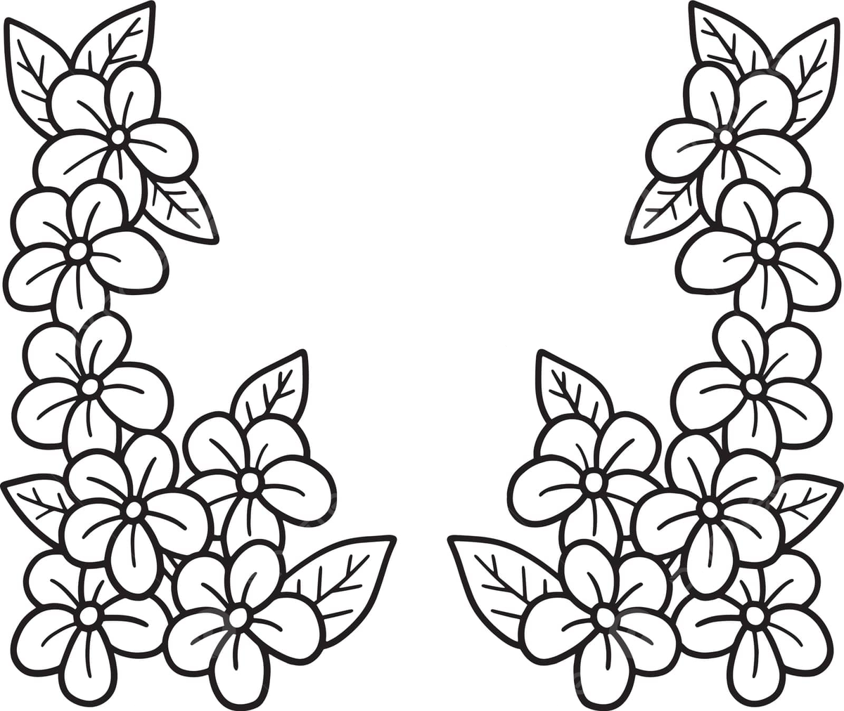 Wreath coloring page png transparent images free download vector files