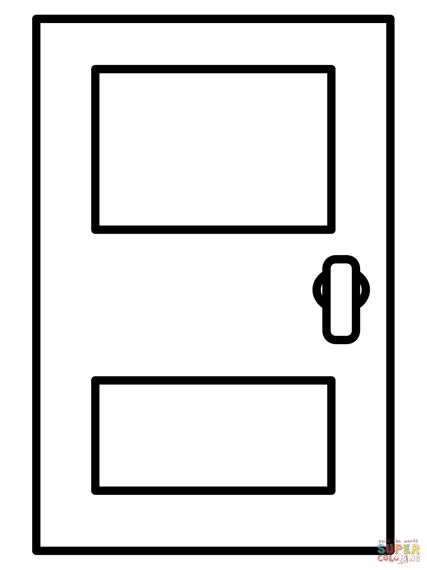 Door emoji coloring page free printable coloring pages