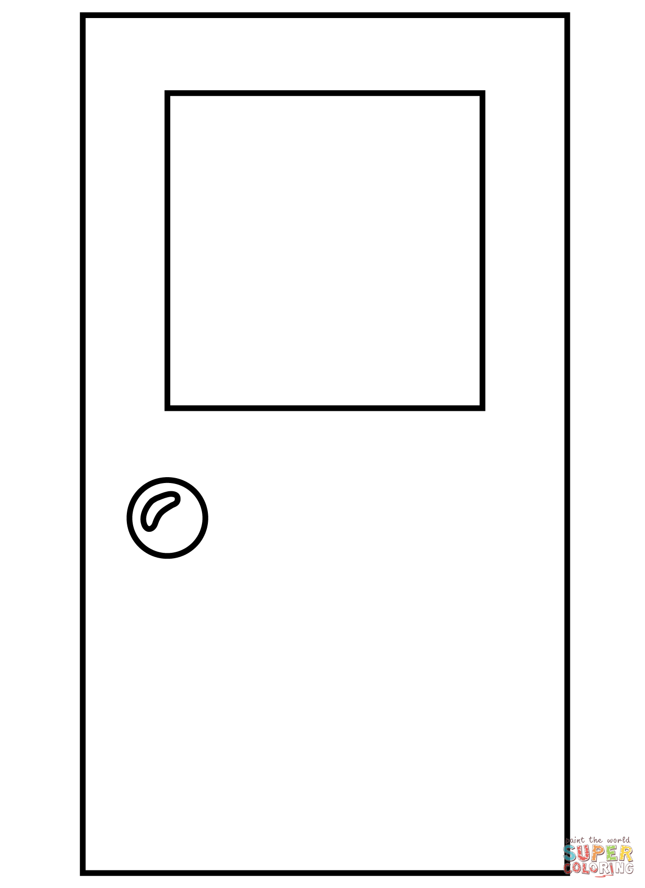 Door emoji coloring page free printable coloring pages