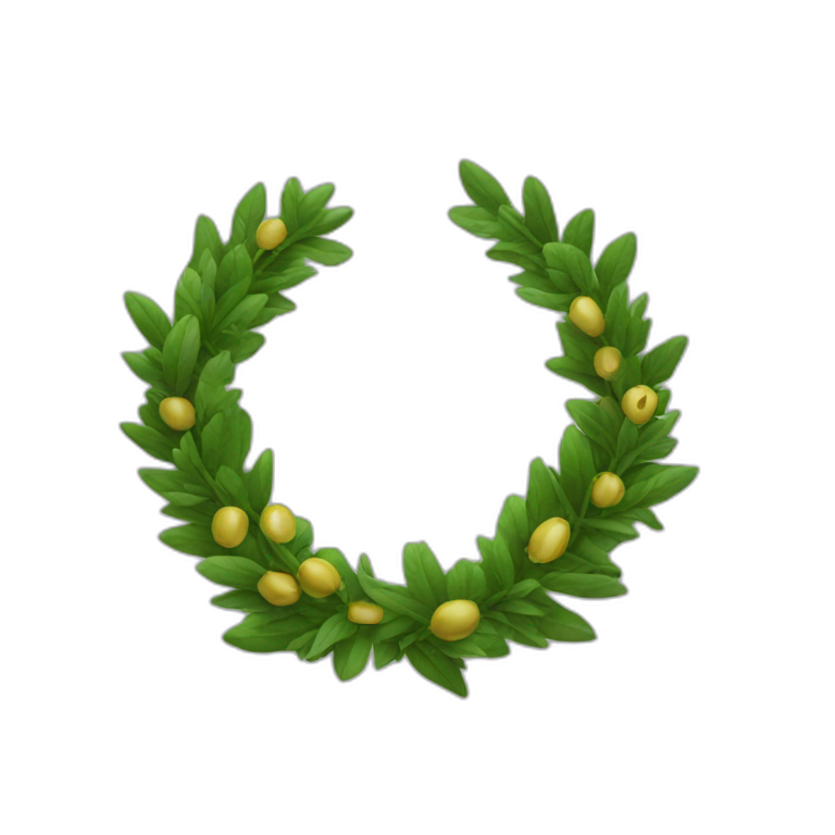 Wreath of laurel ai emoji generator