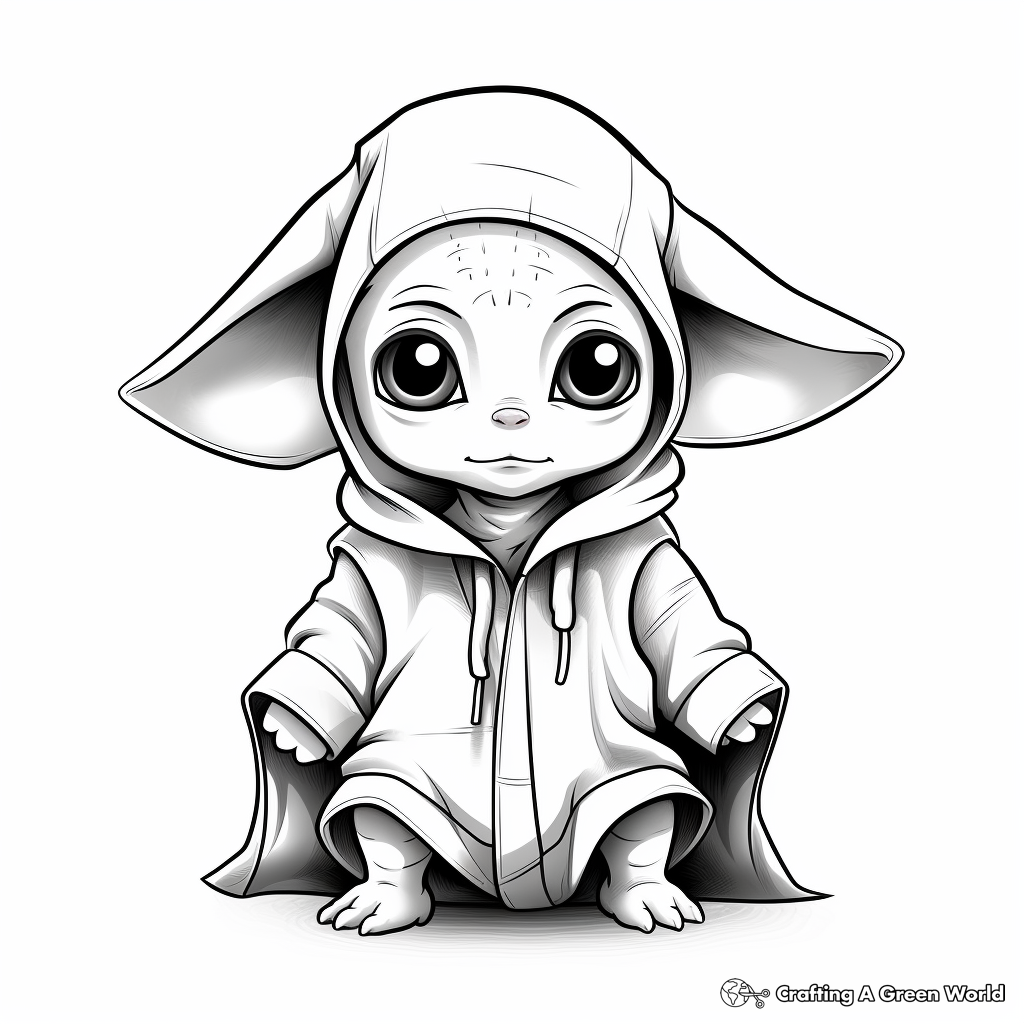 Baby yoda coloring pages