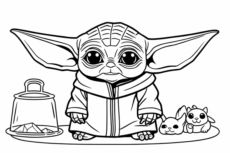 Baby yoda draw by milo manara
