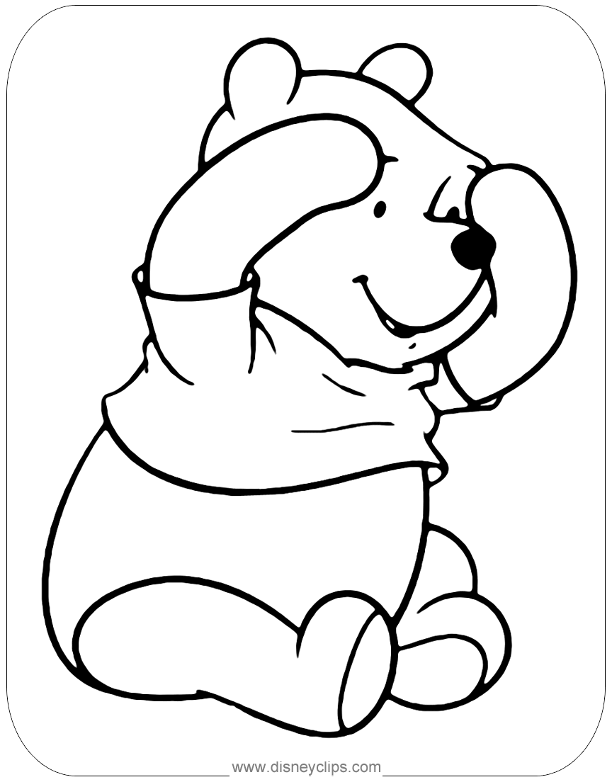 Cute winnie the pooh peek