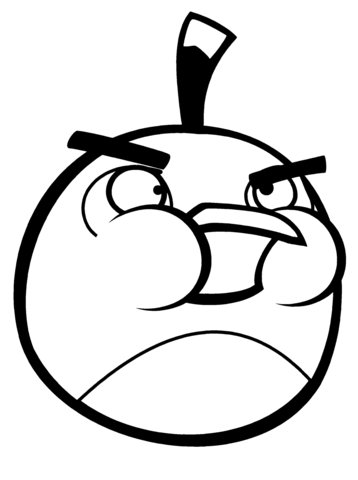 Bomb the black bird coloring page free printable coloring pages