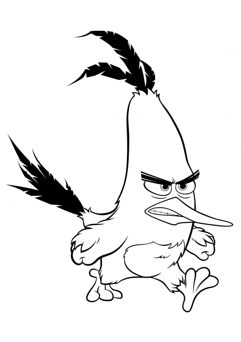 Angry chuck coloring pages angry birds in the movies coloring pages