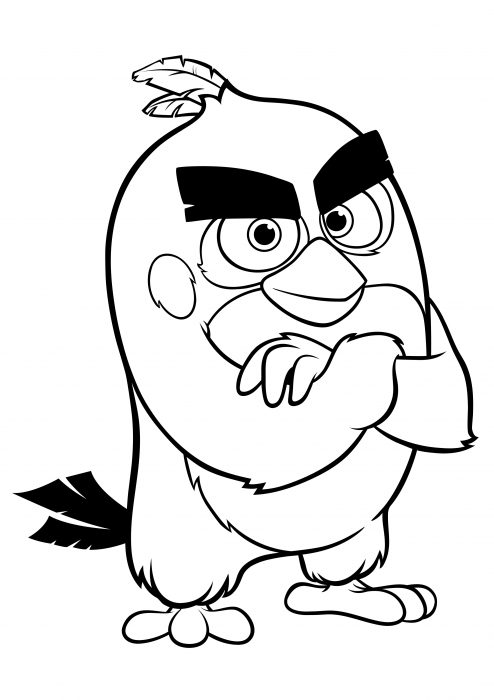 Severe red coloring pages angry birds in the movies coloring pages