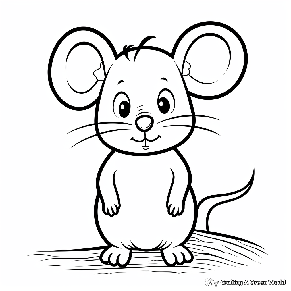 Mouse coloring pages