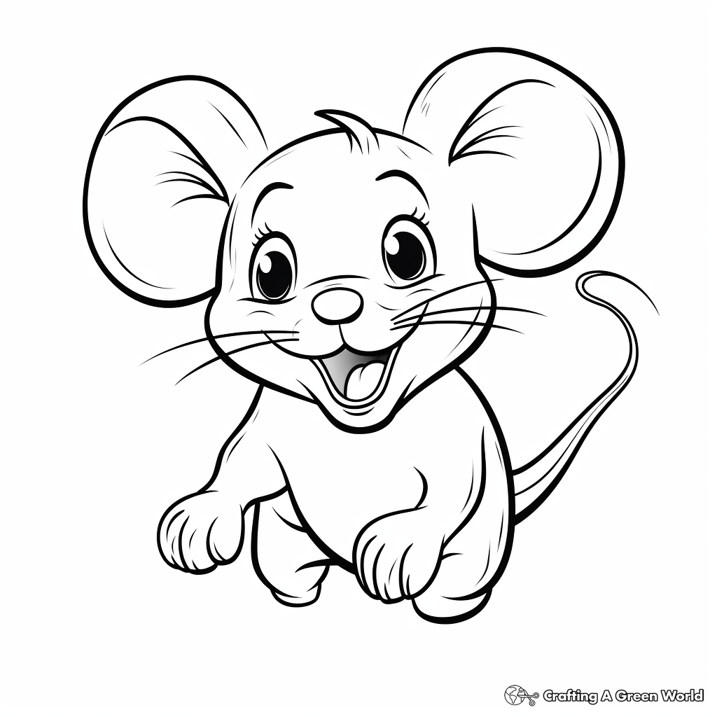 Mouse coloring pages