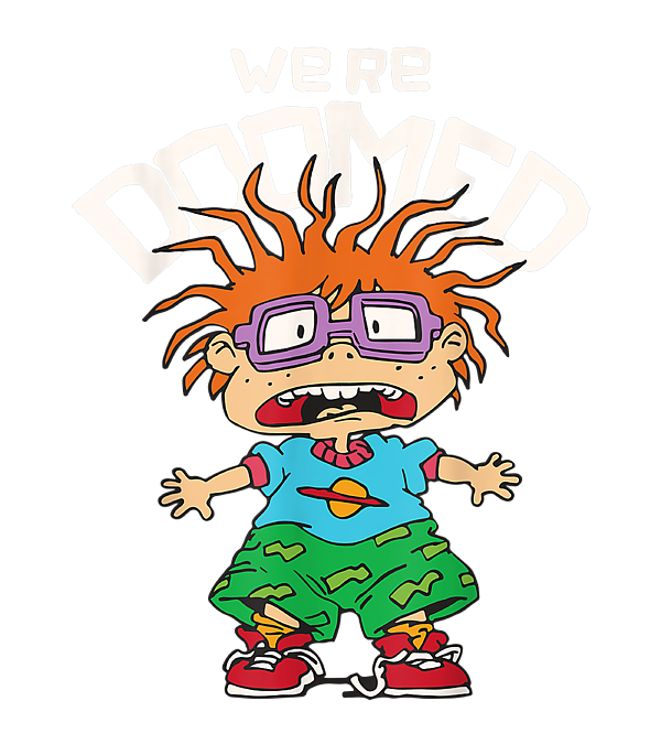 Rugrats chuckie were doom sticker by luiz harys