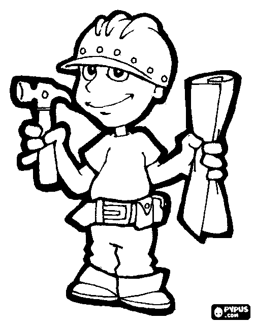Construction coloring pages