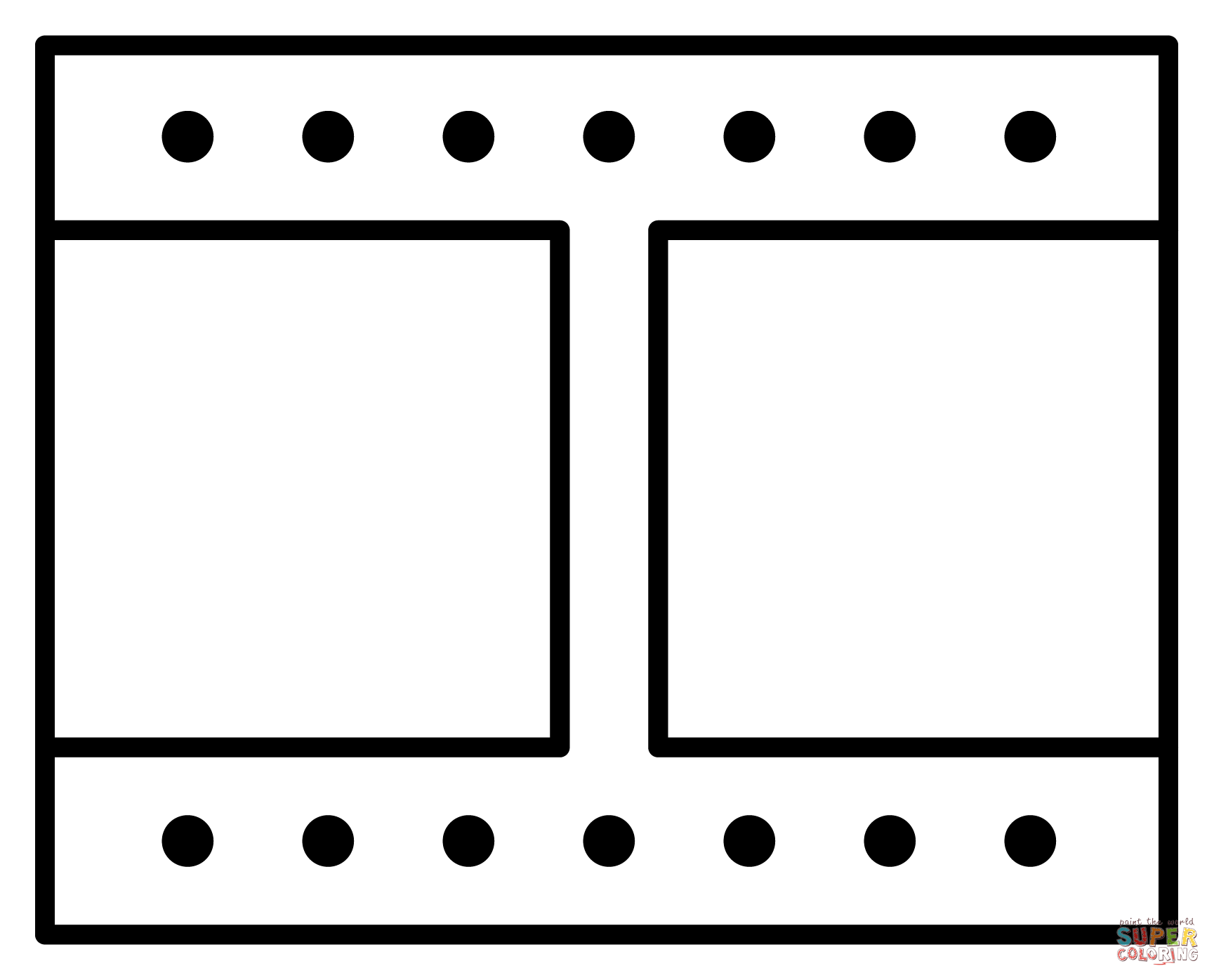 Film frames emoji coloring page free printable coloring pages