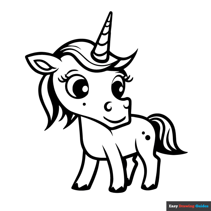 Free printable unicorn coloring pages for kids