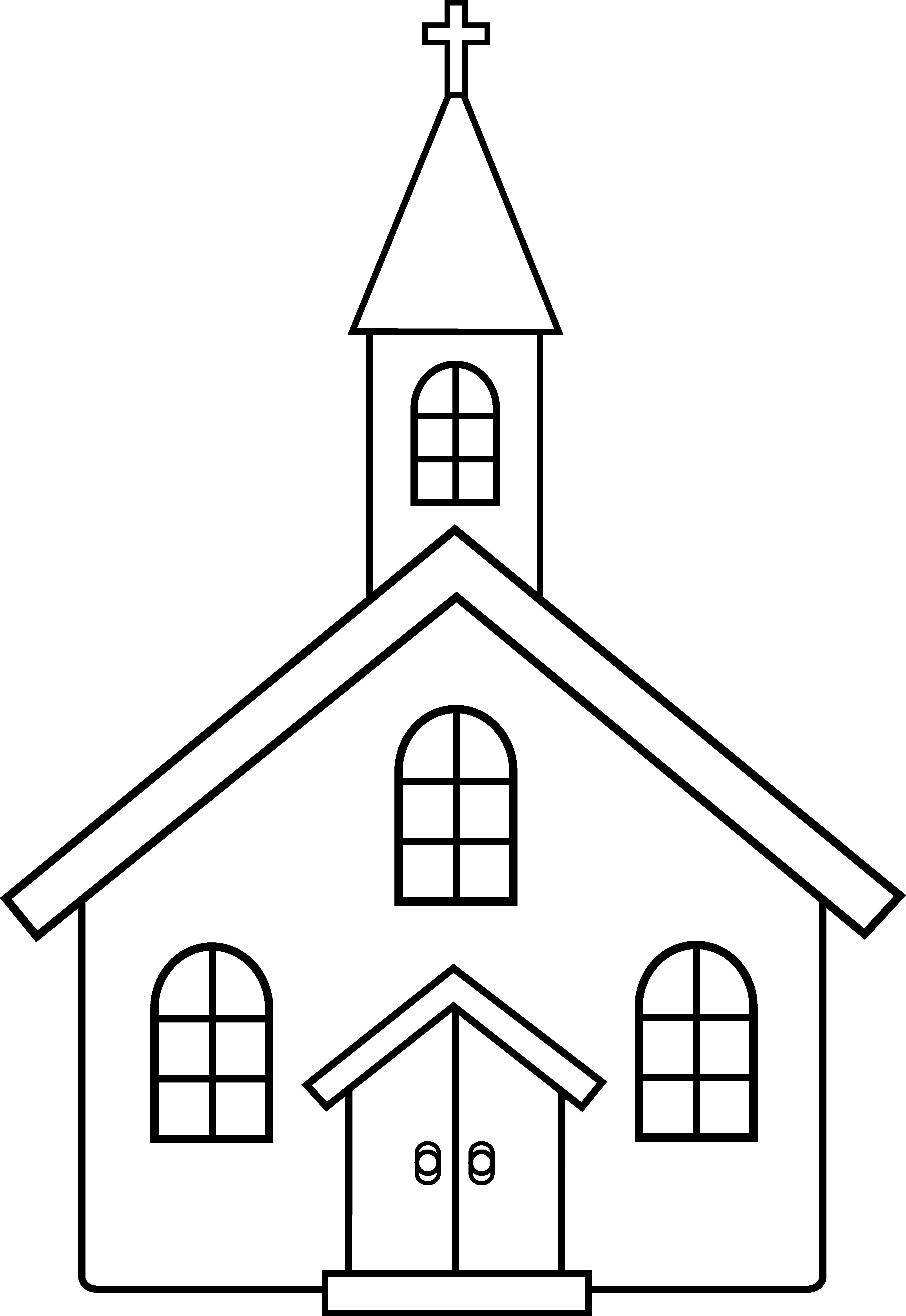 Church line art church images coloring pages church pictures