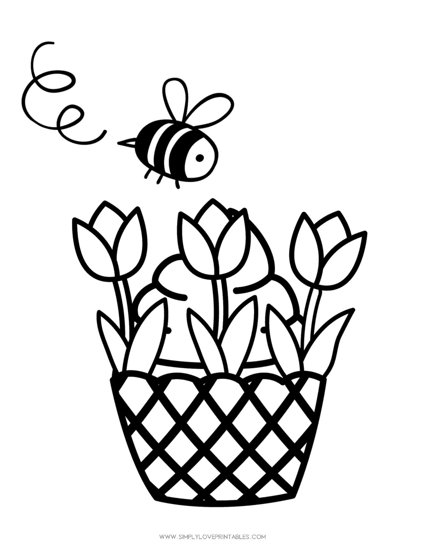 Free easter coloring printable pages simply love printables