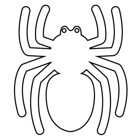 Spider emoji coloring page free printable coloring pages