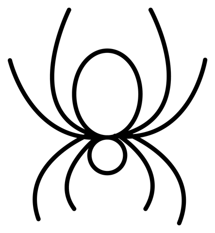 Spider emoji coloring page free printable coloring pages
