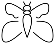 Butterfly emoji coloring page free printable coloring pages