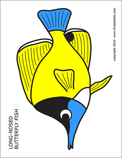 Coral reef fishes free printable templates coloring pages