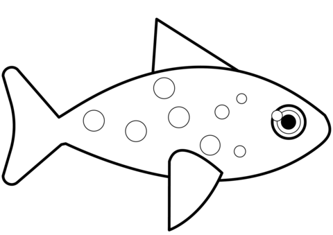 Fish coloring page free printable coloring pages
