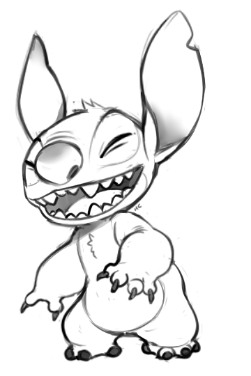 Pin by ayala kz on ðññññððµ ñðñ ñðððµðððµ in stitch coloring pag stitch drawing easy disney drawings