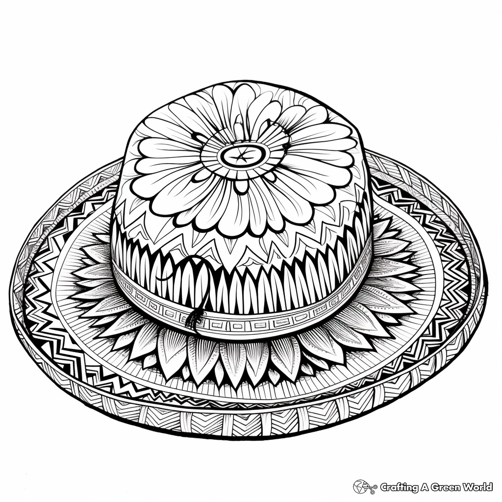Sombrero coloring pages