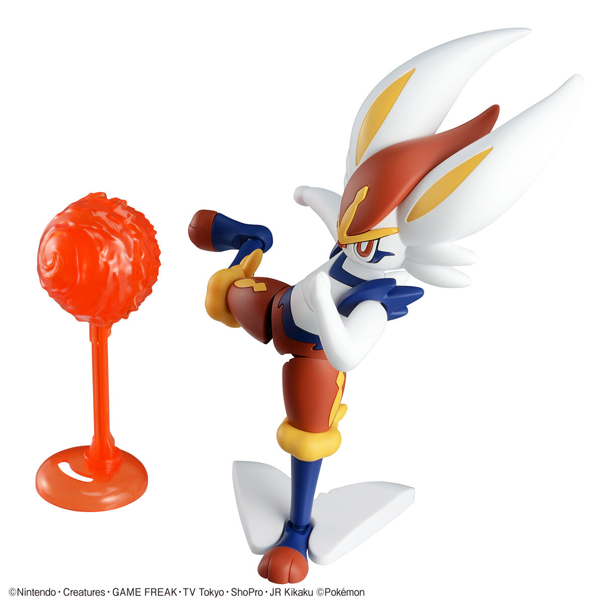 Bandai pokemon plastic model collection select series cinderace
