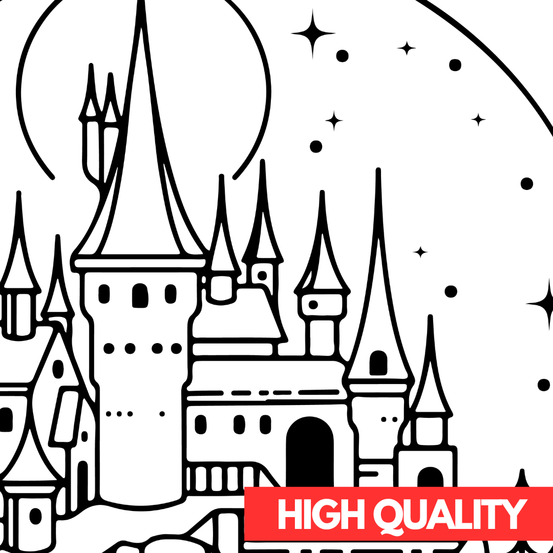 Harry potter castle svg