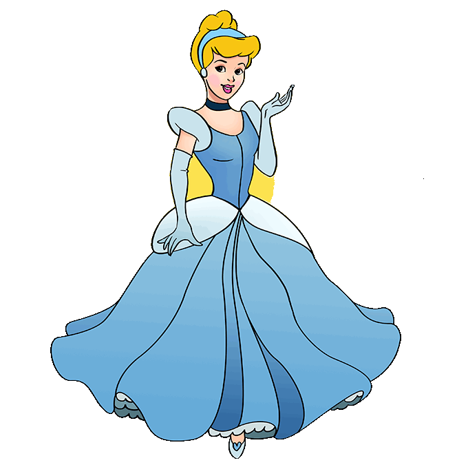 How to draw cinderella