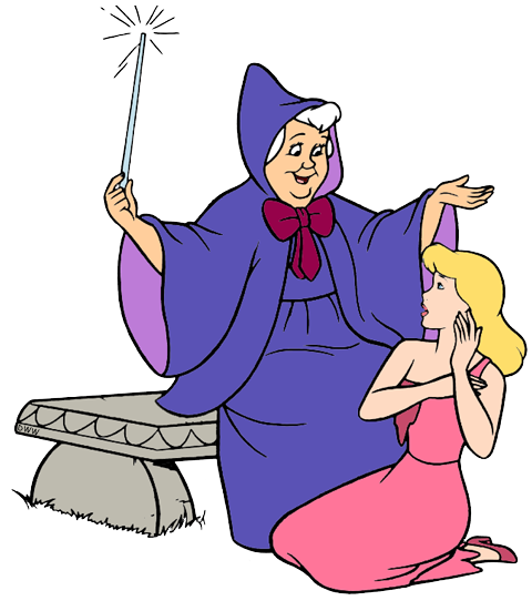 Cinderellas fairy godmother clip art images disney clip art galore