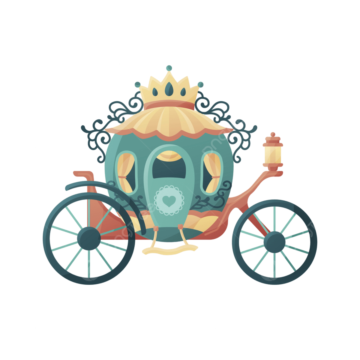 Princess carriage png vector psd and clipart with transparent background for free download