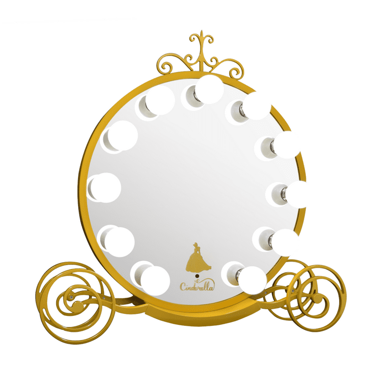 Impressions vanity cinderella makeup vanity mirror with lights and large stand cinderellas pumpkin carriage