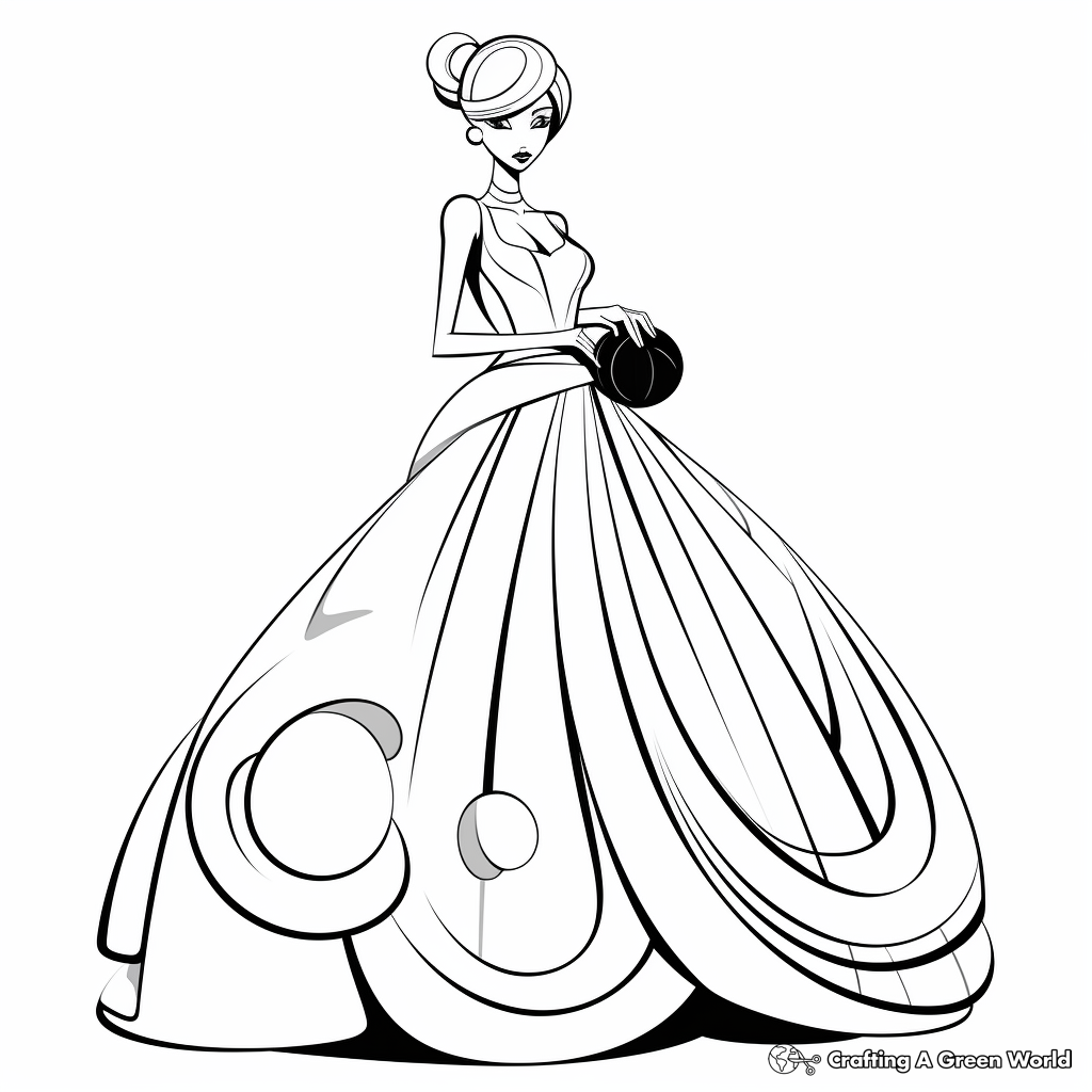 Dress coloring pages