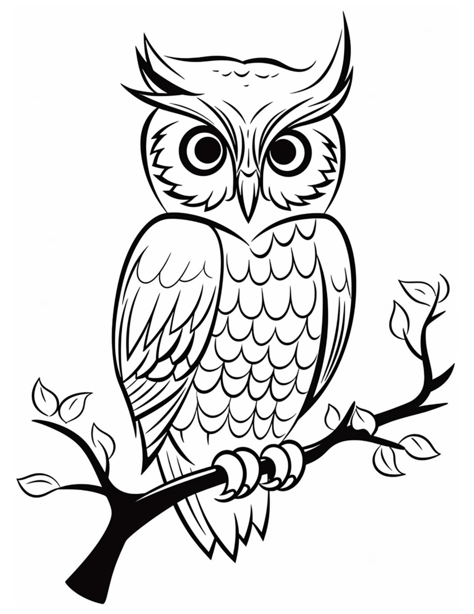 Owl coloring pages