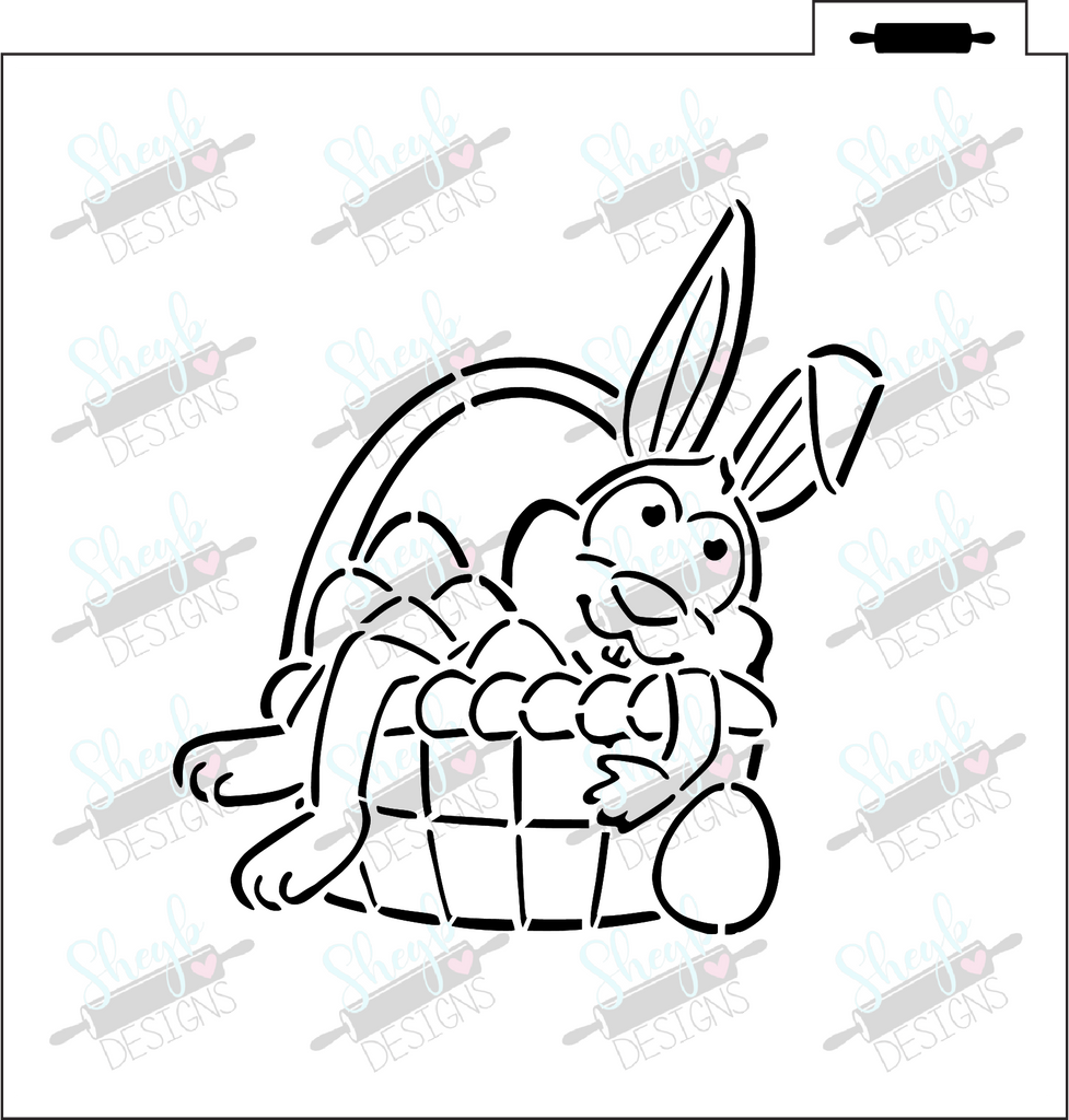 Easter bunny basket pyo stencil â