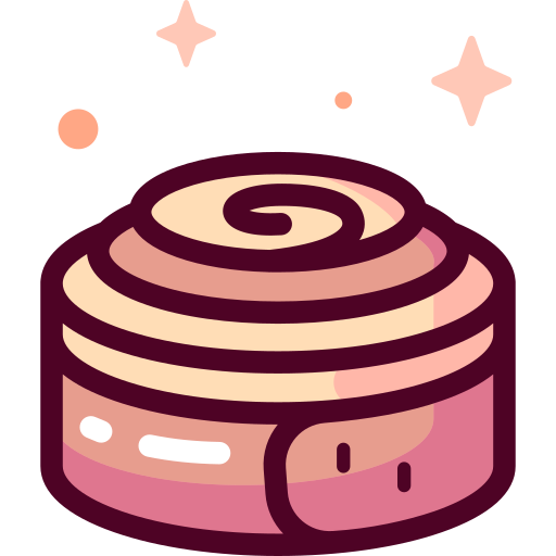 Cinnamon roll special candy lineal color icon