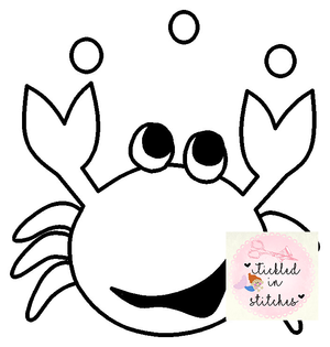 Tis nautical crab coloring page clipart digitizing embroidery designer mall