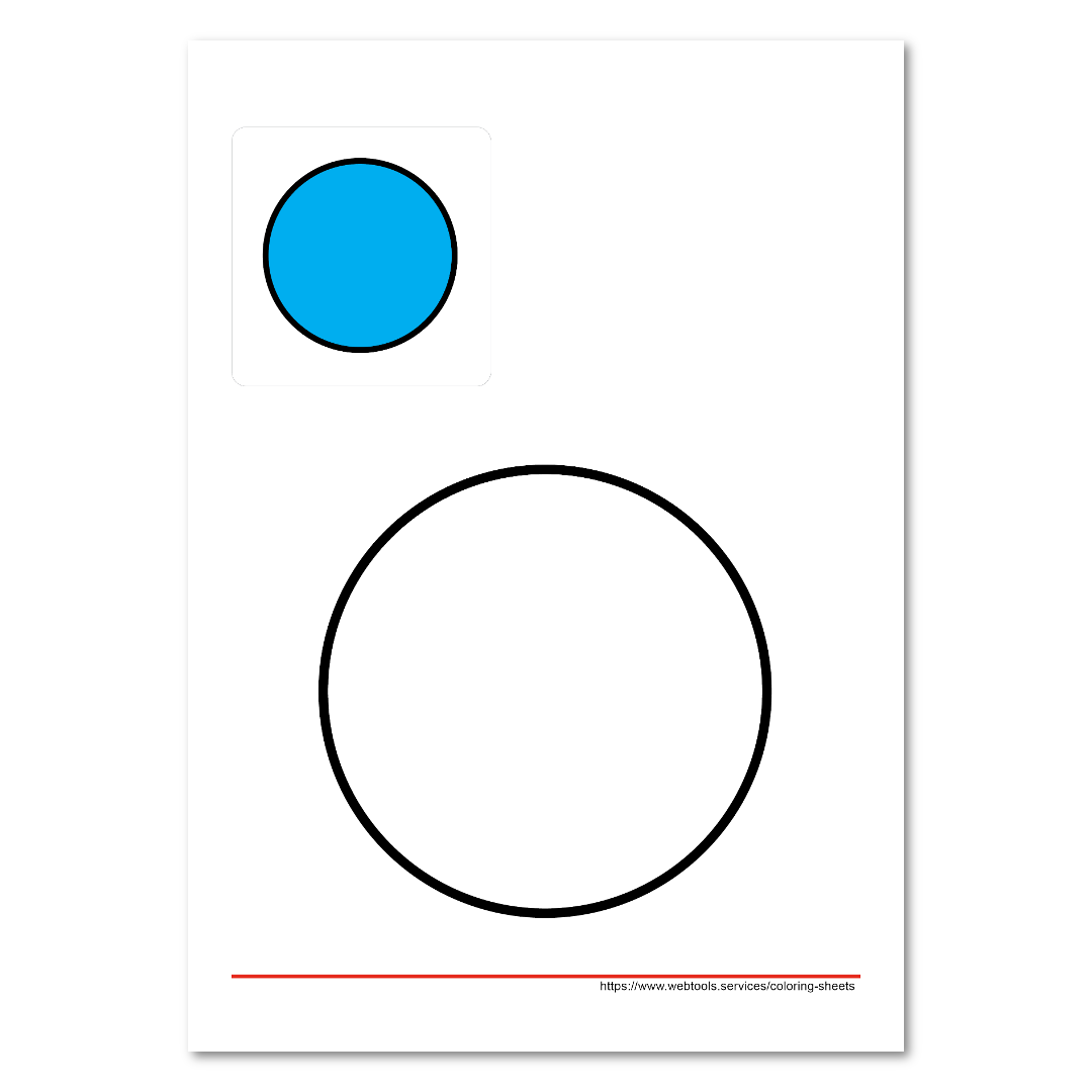 Circle coloring sheet