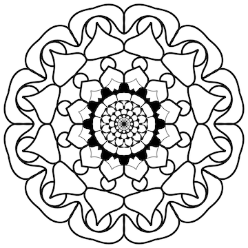 Premium vector mandala coloring page vector mandala eps and image