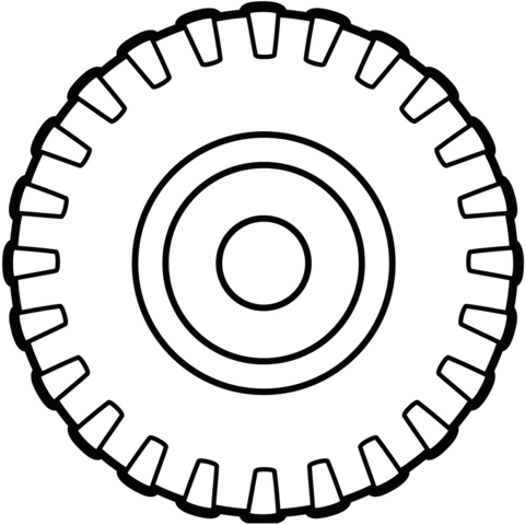 Tire coloring page free printable coloring pages