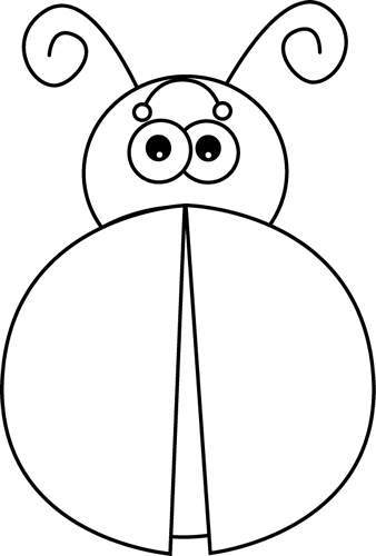 Black and white ladybug without spots ladybug coloring page white ladybug ladybug