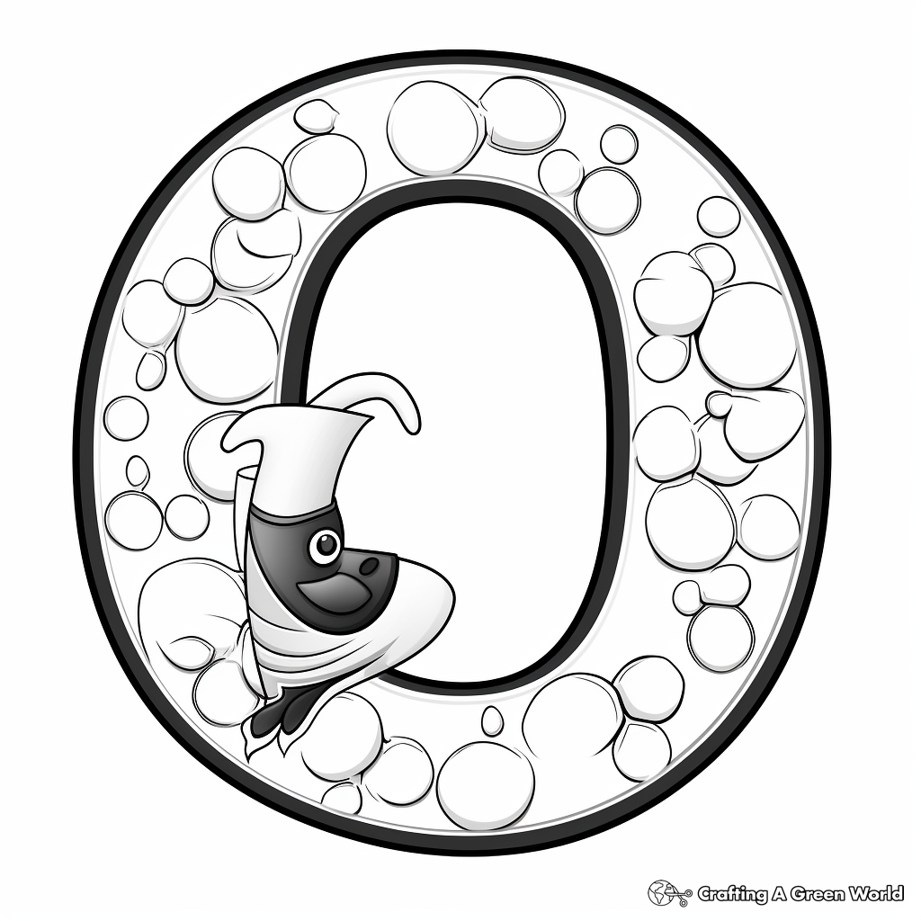 Letter o coloring pages