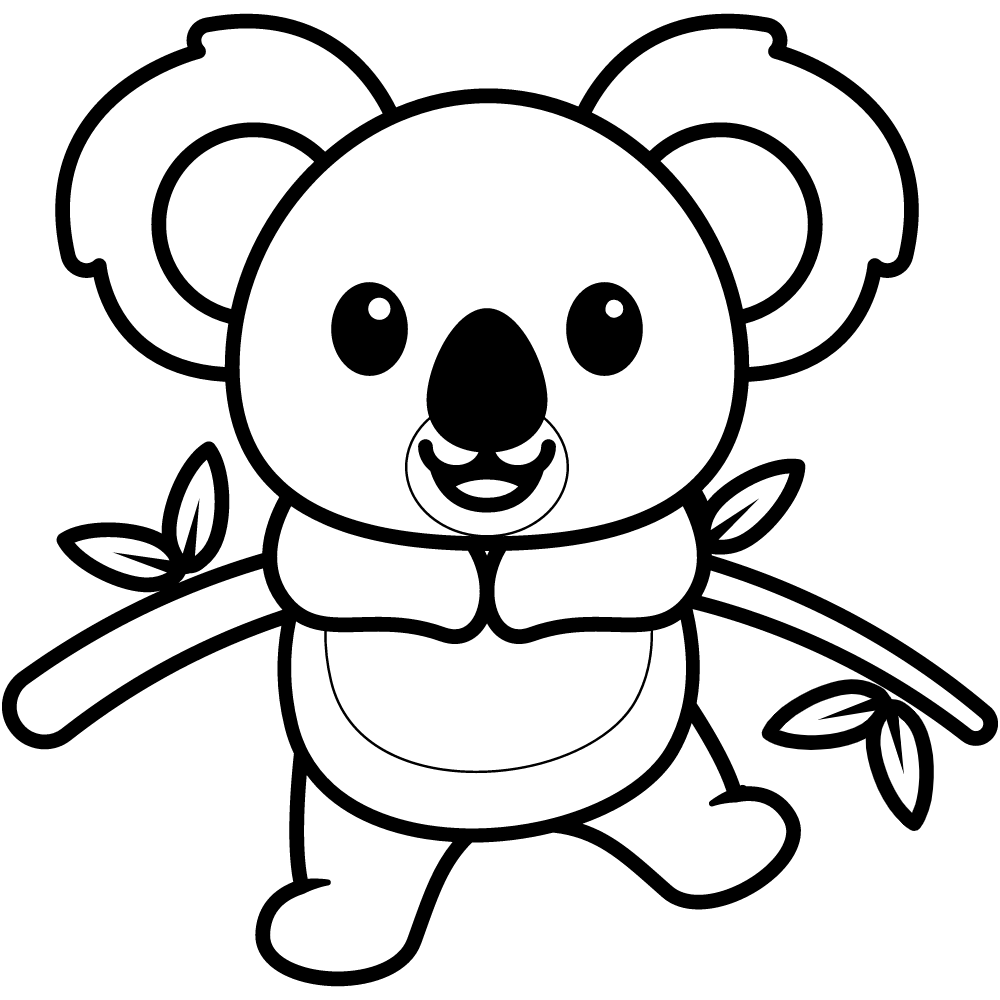 Koala coloring pages printable for free download