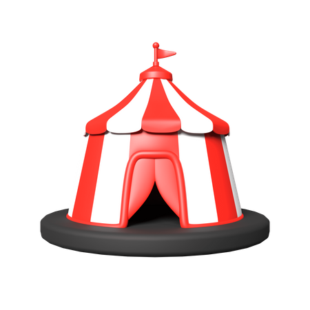 D circus tent illustrations