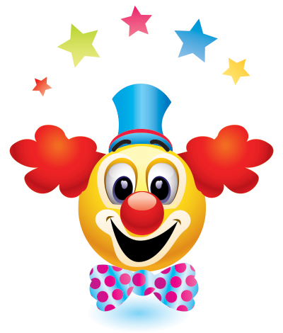 Clown emoticon smiley emoji smiley emoticon