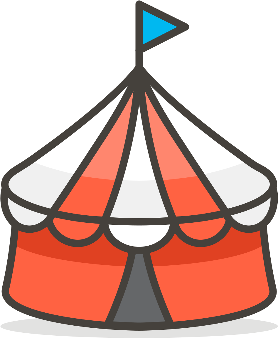 Circus tent emoji meaning hd download transparent image