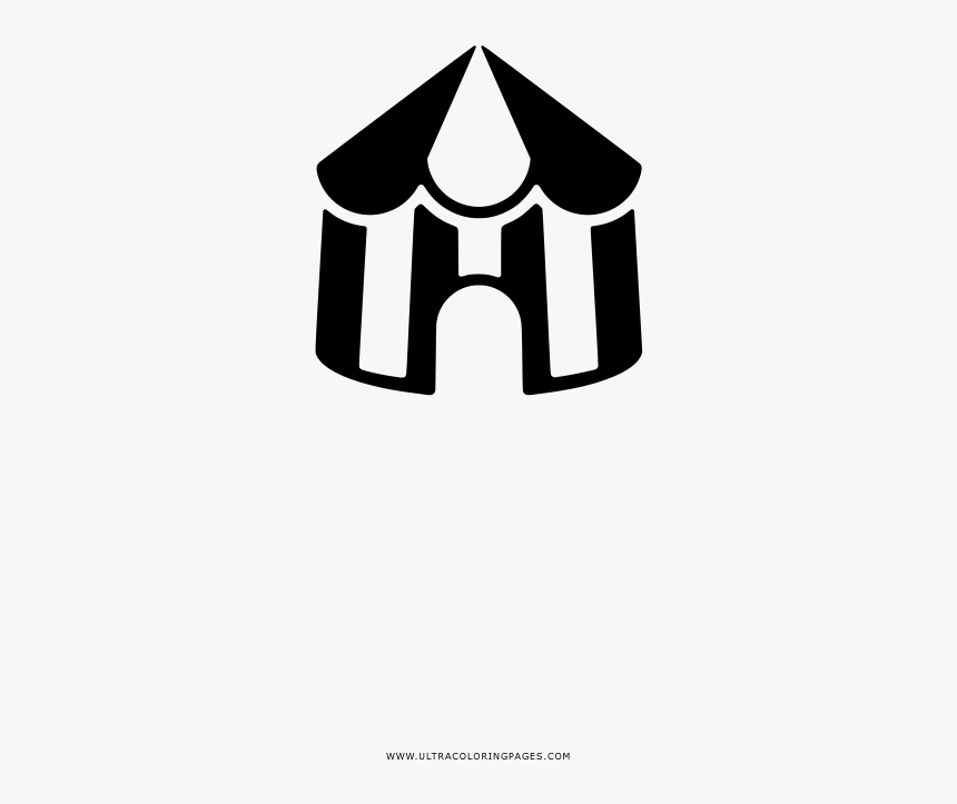 Circus tent coloring page hd png download transparent png image