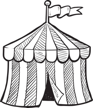 Circus sketch png vector psd and clipart with transparent background for free download
