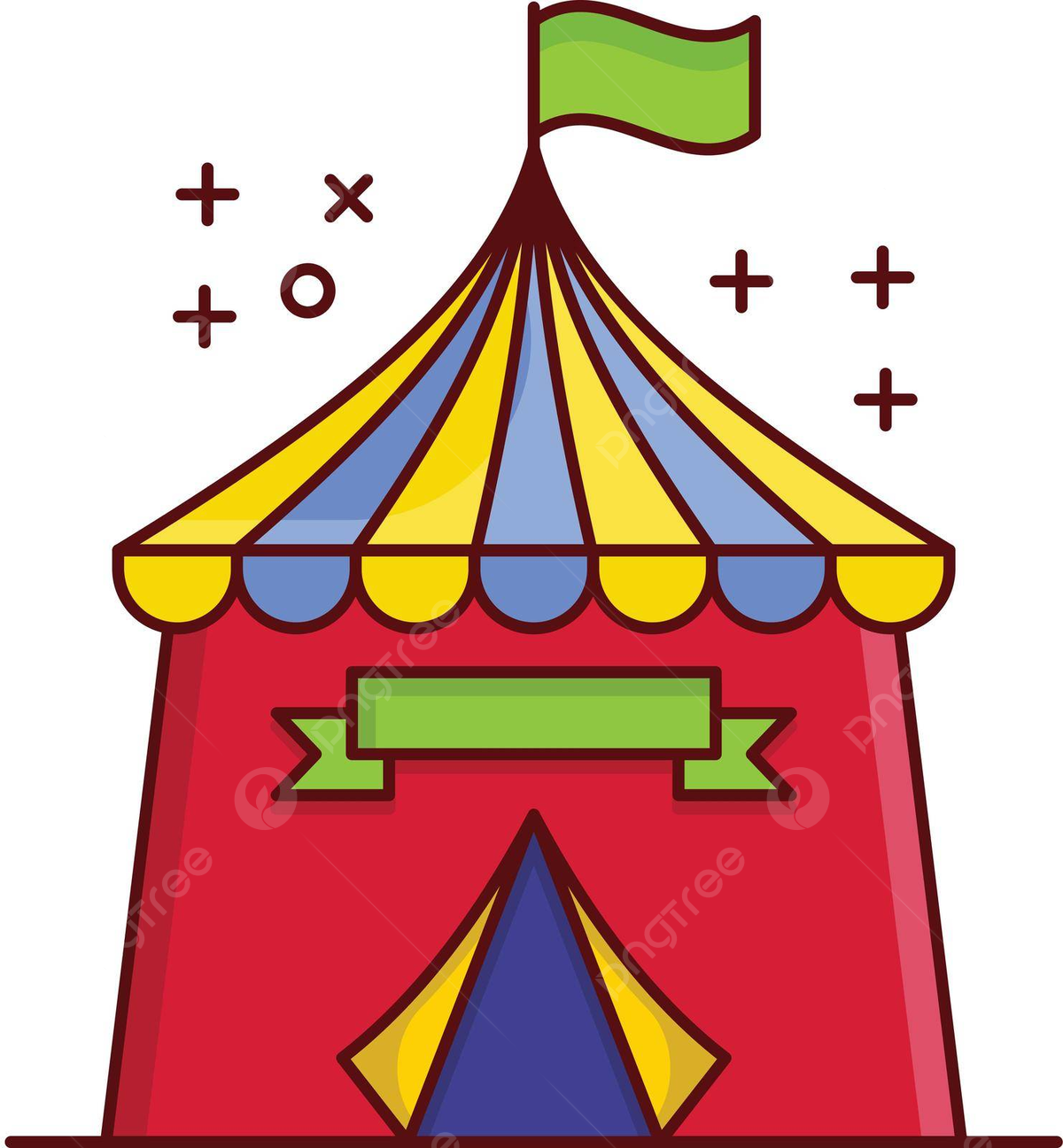 Circus tent entertainment fair tent vector entertainment fair tent png and vector with transparent background for free download