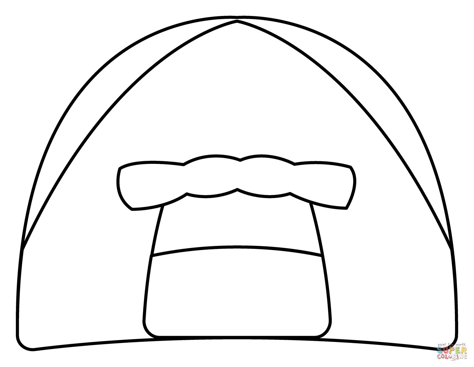 Tent emoji coloring page free printable coloring pages